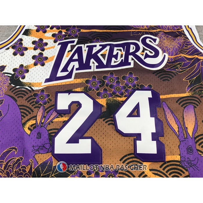 Maillot Los Angeles Lakers Kobe Bryant NO 24 Mitchell & Ness Lunar New Year Volet
